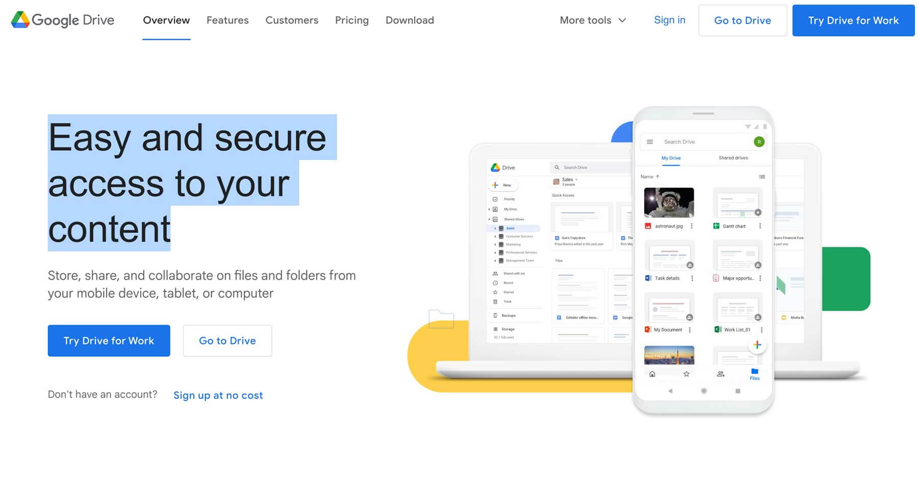 Google-Drive-Homepage